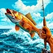 Russian Fishing at Sea